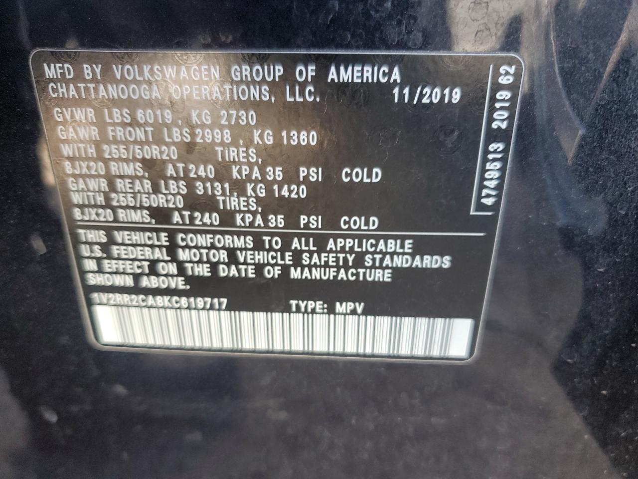 VOLKSWAGEN ATLAS SEL