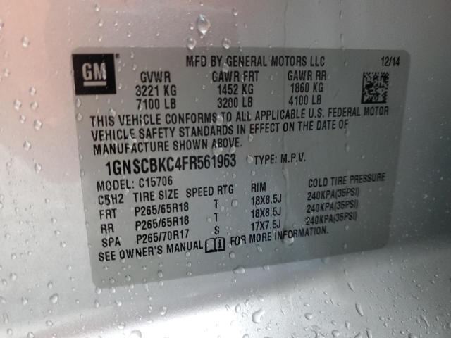 2015 CHEVROLET TAHOE C150 #3291429138