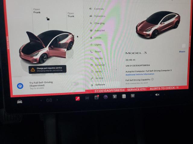 2023 TESLA MODEL 3 #3296250501