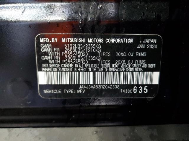 2024 MITSUBISHI OUTLANDER JA4J3VA83RZ042338