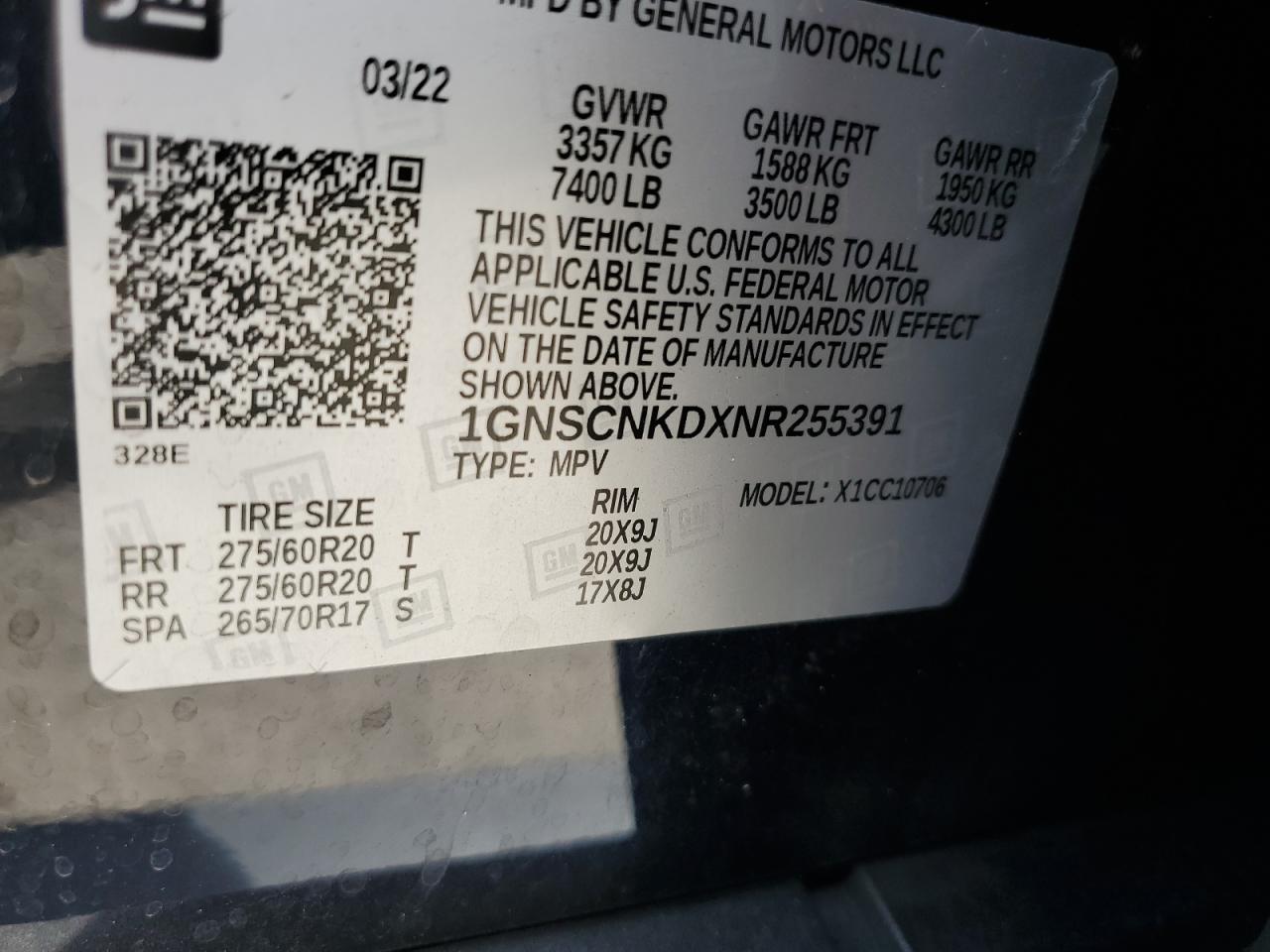 CHEVROLET TAHOE C1500 LT