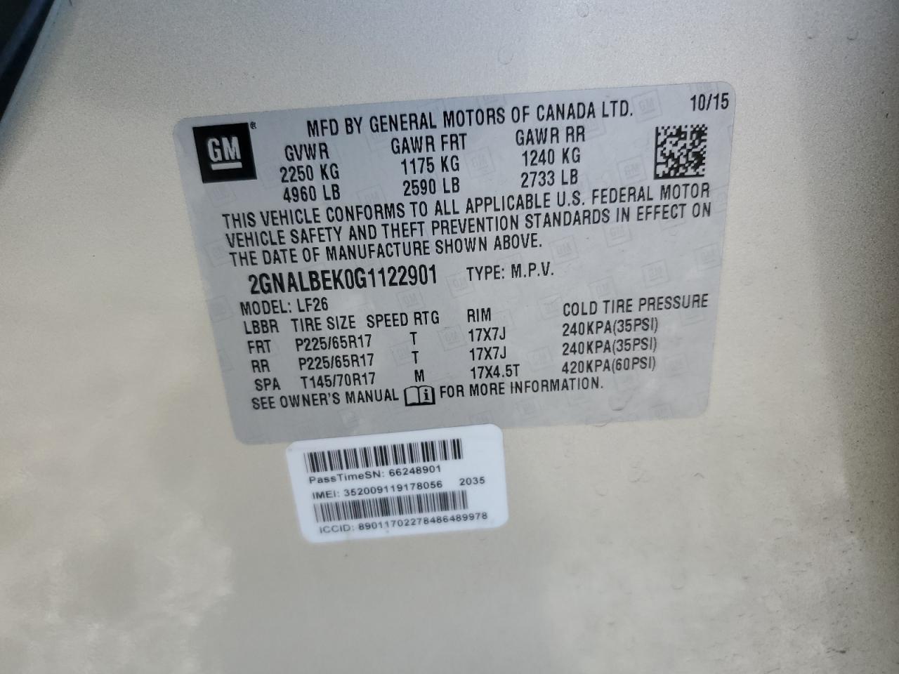 CHEVROLET EQUINOX LS