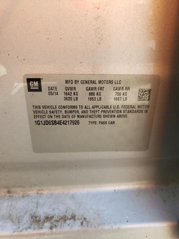 2014 CHEVROLET SONIC LT #3265192987