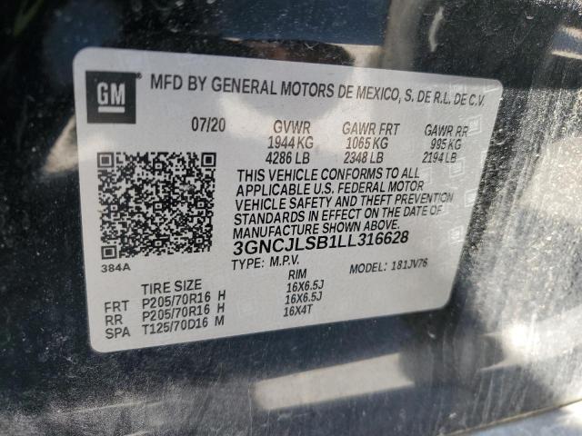 2020 CHEVROLET TRAX 1LT #3296250543