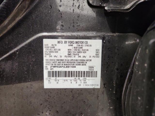 2020 FORD EDGE ST 2FMPK4AP3LBB11698