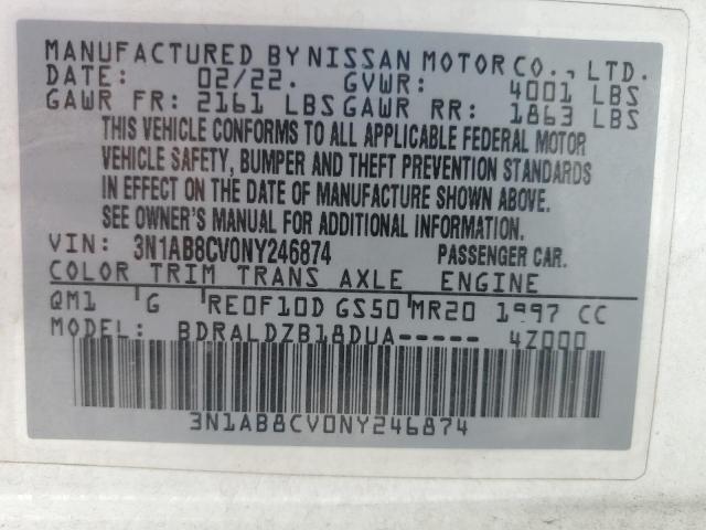 2022 NISSAN SENTRA SV #3285568266