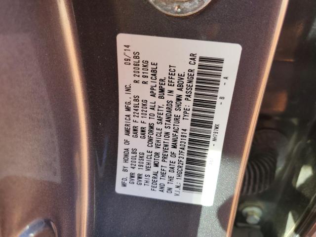 2015 HONDA ACCORD LX #3294262879
