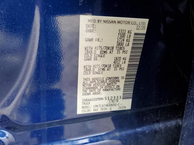 2021 NISSAN TITAN SV #3287596029