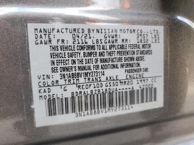 2021 NISSAN SENTRA S - 3N1AB8BV1MY273114