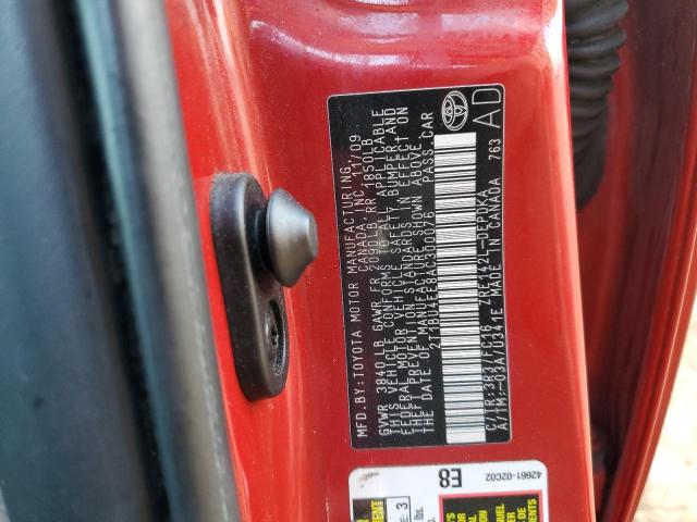 2010 TOYOTA COROLLA BA #3286664302