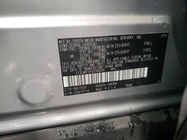 2025 TOYOTA RAV4 LE - 4T3LWRFV4SU166054