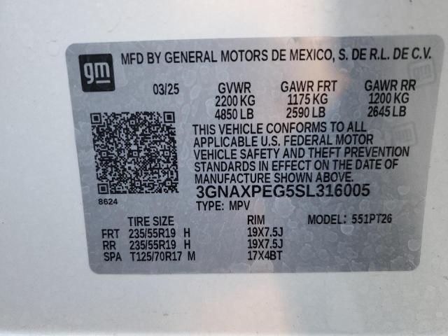 2025 CHEVROLET EQUINOX LT #3291354163