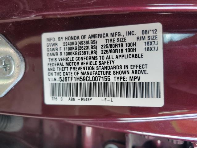 2012 HONDA CROSSTOUR #3286527145