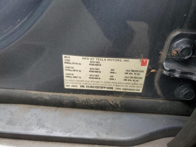 2013 TESLA MODEL S - 5YJSA1CG7DFP16096