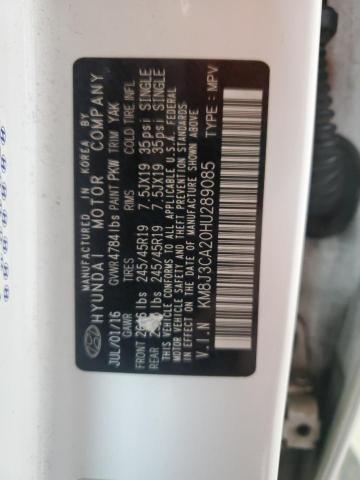 2017 HYUNDAI TUCSON LIM - KM8J3CA20HU289085