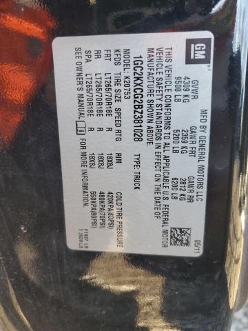 2011 CHEVROLET SILVERADO - 1GC2KXCG2BZ381028