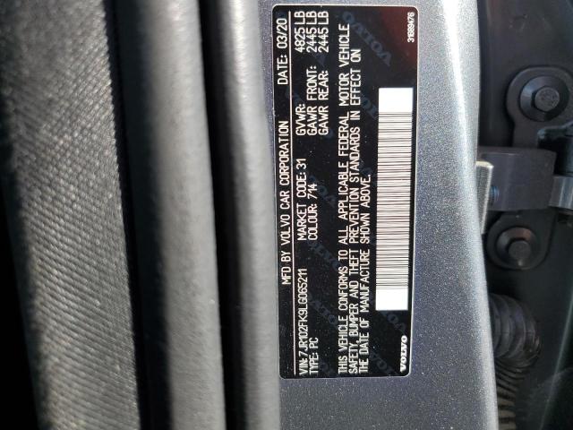 2020 VOLVO S60 T5 MOM 7JR102FK9LG065211