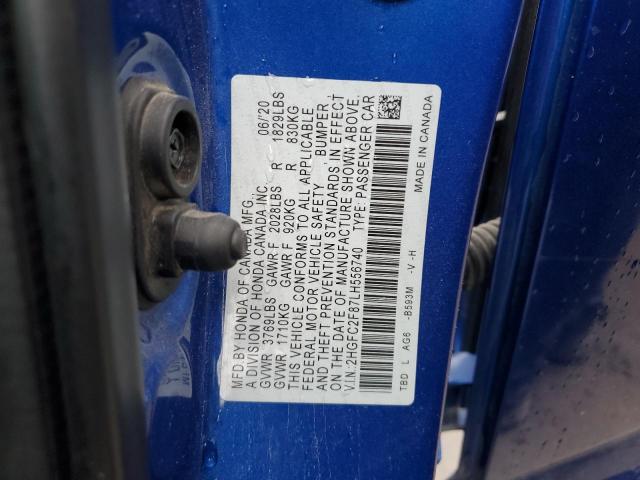 2020 HONDA CIVIC SPORT #3296535337