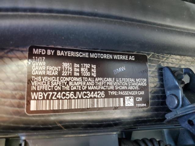 2018 BMW I3 REX WBY7Z4C56JVC34426