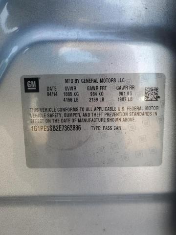 2014 CHEVROLET CRUZE LT - 1G1PE5SB2E7363886