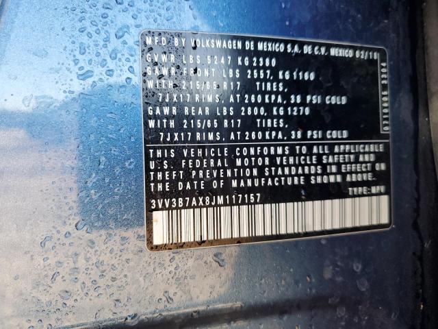 2018 VOLKSWAGEN TIGUAN SE #3269928043