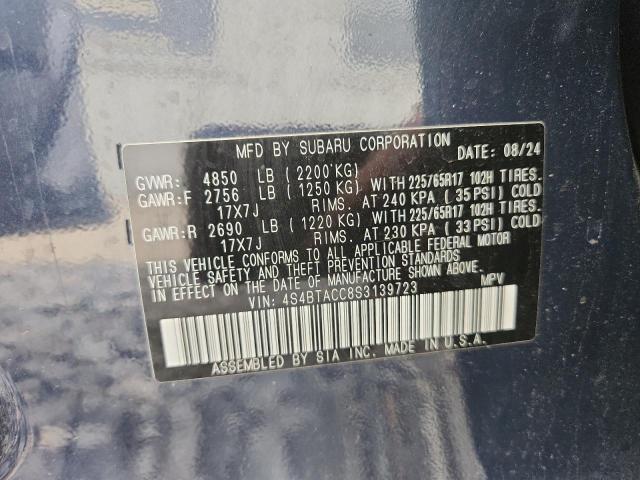 2025 SUBARU OUTBACK PR 4S4BTACC8S3139723