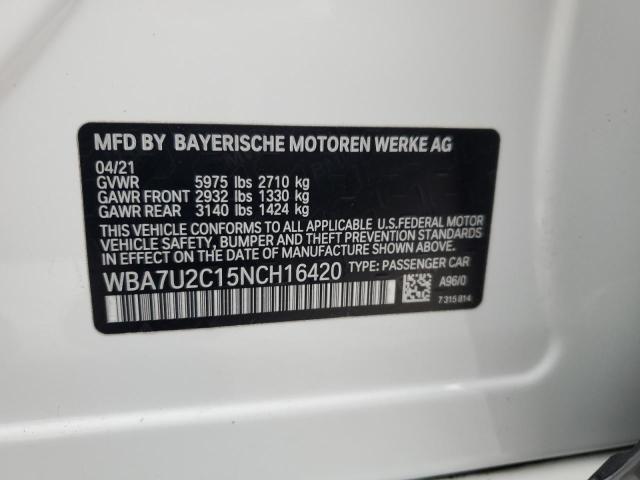 2022 BMW ALPINA B7 WBA7U2C15NCH16420