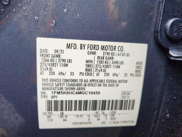 2021 FORD EXPLORER P - 1FM5K8HC4MGC10459