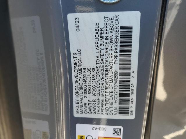 2023 HONDA ACCORD HYBRID SPORT-L 1HGCY2F73PA025891