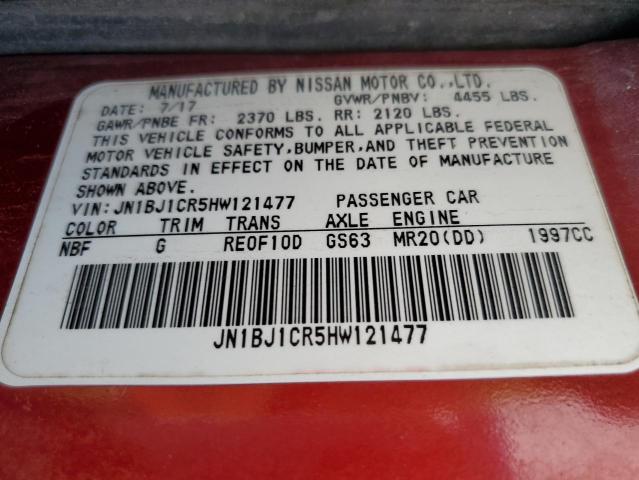 2017 NISSAN ROGUE SPOR - JN1BJ1CR5HW121477