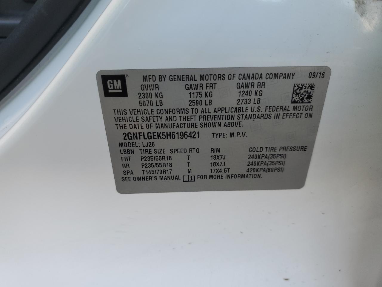 CHEVROLET EQUINOX PREMIER