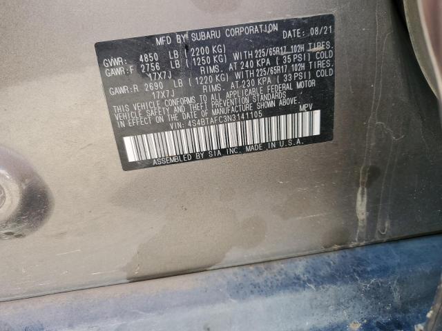 2022 SUBARU OUTBACK PR #3286497156