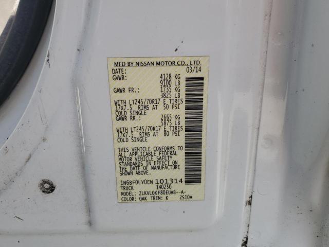 2014 NISSAN NV 2500 #3273792418