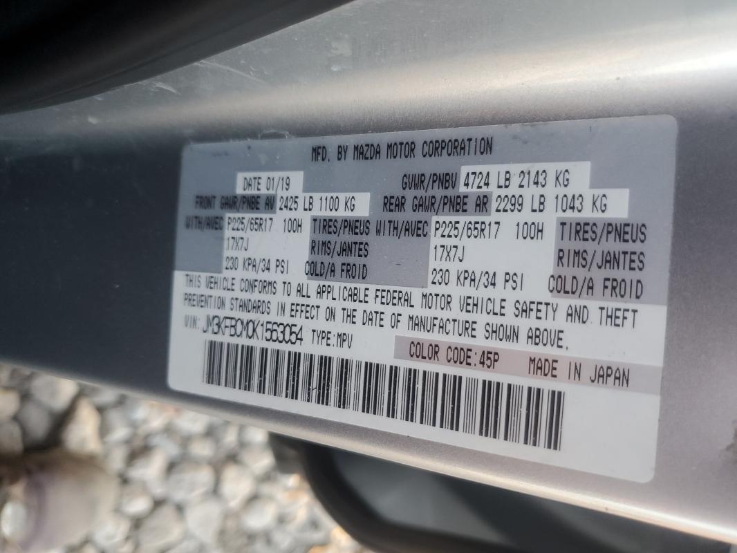 2019 MAZDA CX-5 TOURI - JM3KFBCM0K1563054