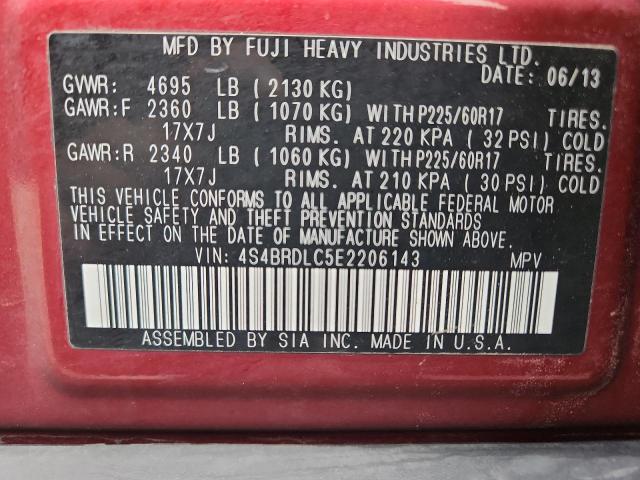 2014 SUBARU OUTBACK 3. - 4S4BRDLC5E2206143