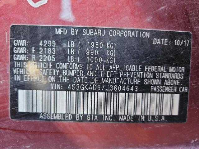 2018 SUBARU IMPREZA PR - 4S3GKAD67J3604643