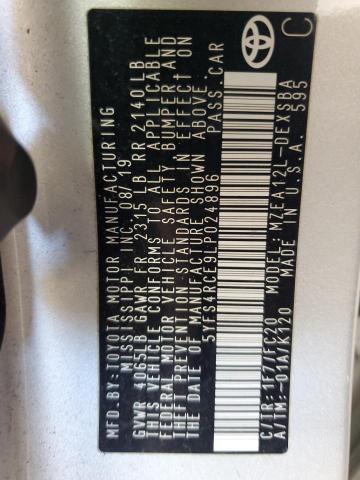 2020 TOYOTA COROLLA SE - 5YFS4RCE9LP024896