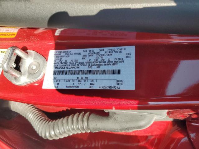 2020 FORD ESCAPE SE - 1FMCU0G61LUA94216