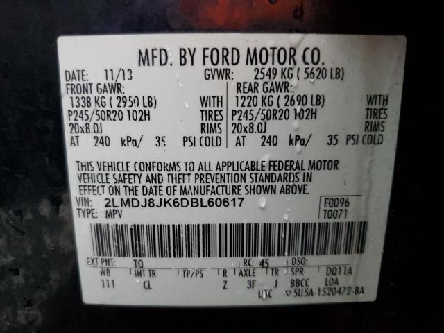 2013 LINCOLN MKX - 2LMDJ8JK6DBL60617