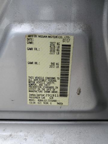 2017 NISSAN ALTIMA 2.5 #3296280500