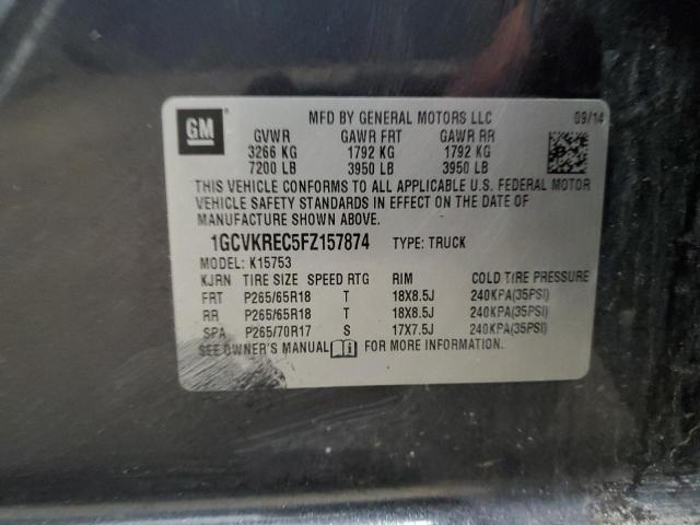 2015 CHEVROLET SILVERADO - 1GCVKREC5FZ157874