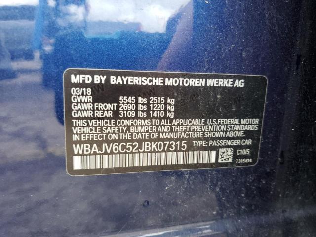 2018 BMW 640 XIGT WBAJV6C52JBK07315