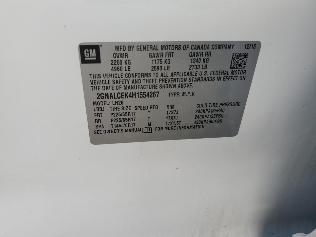 CHEVROLET EQUINOX LT