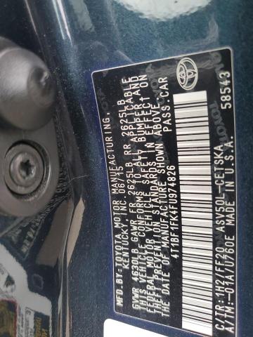 2015 TOYOTA CAMRY LE - 4T1BF1FK4FU974826