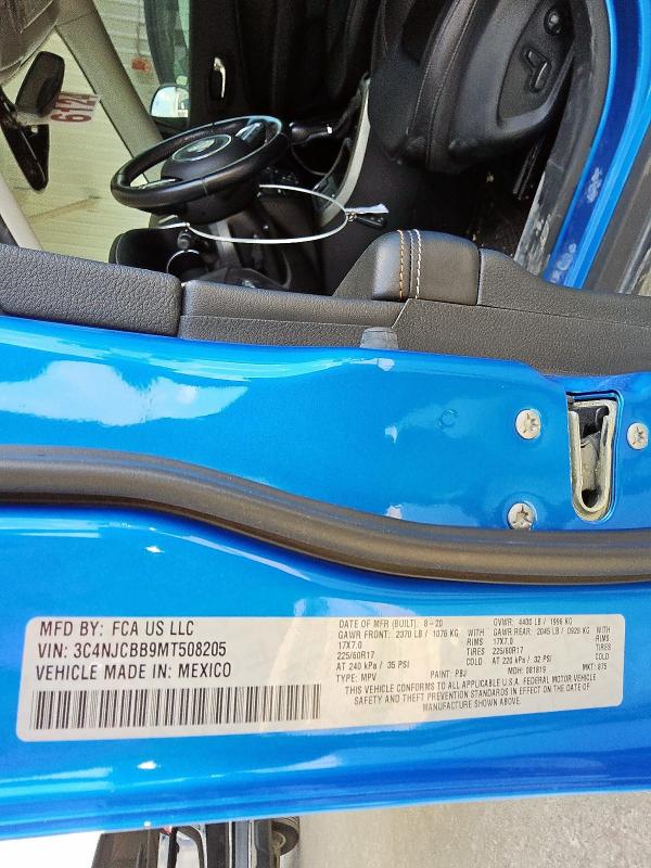 2021 JEEP COMPASS LATITUDE - 3C4NJCBB9MT508205