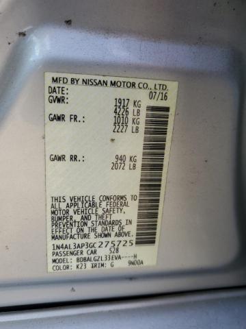 2016 NISSAN ALTIMA 2.5 #3287677014