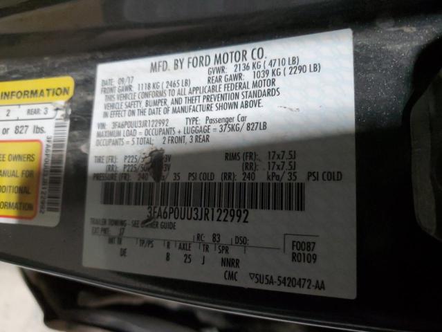 2018 FORD FUSION S H #3279882260