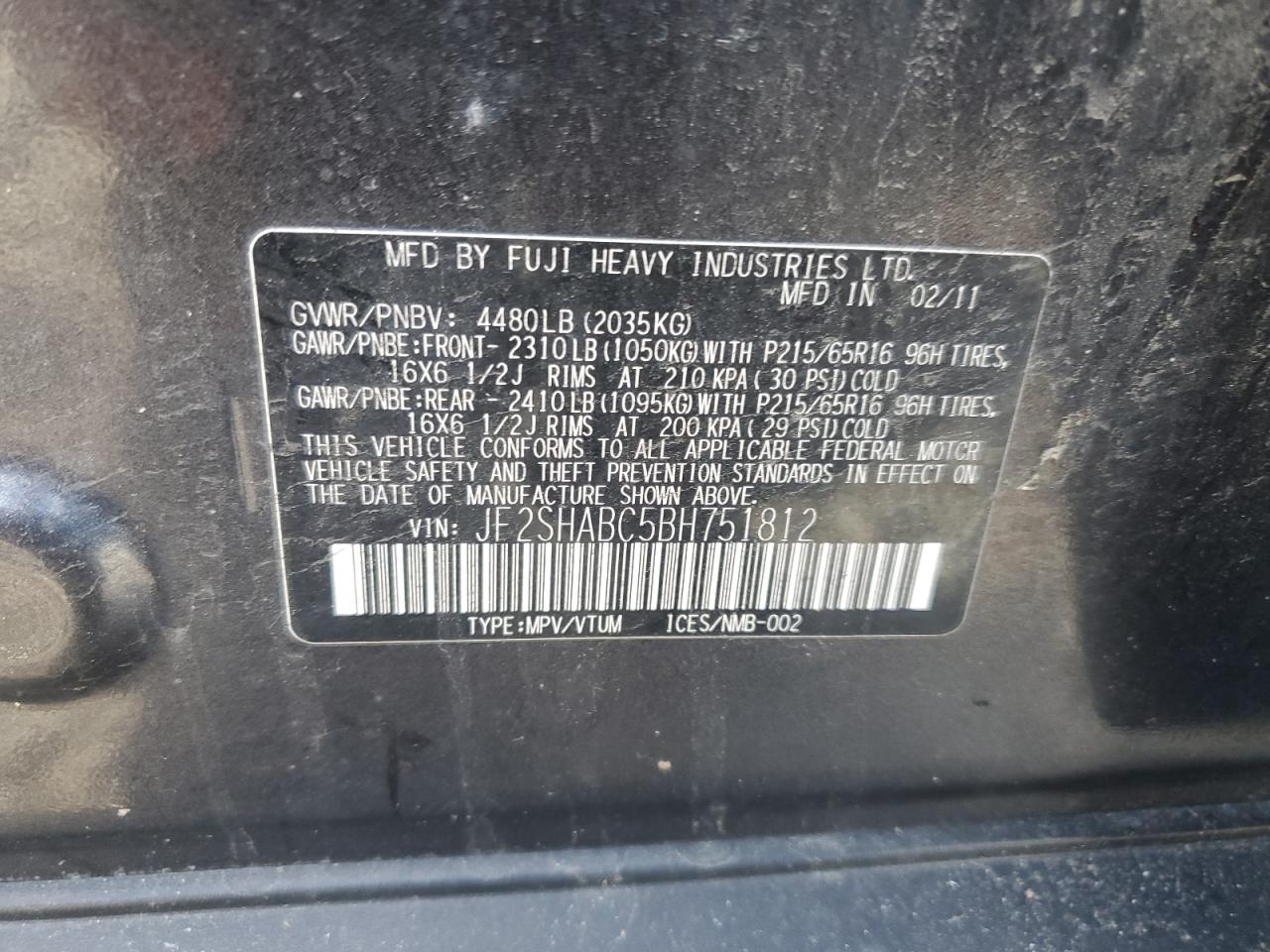 SUBARU FORESTER 2.5X