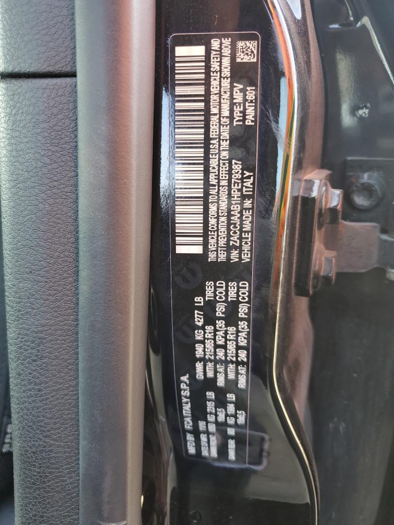 2017 JEEP RENEGADE S - ZACCJAAB1HPE79387