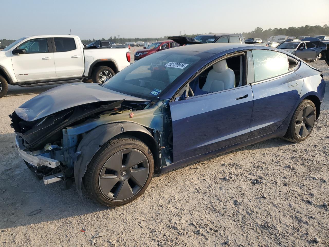 Lot #3318020390 2021 TESLA MODEL 3